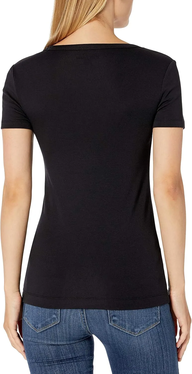 Amazon Essentials Women's Slim-Fit Short-Sleeve Crewneck T-Shirt, Pack of 2