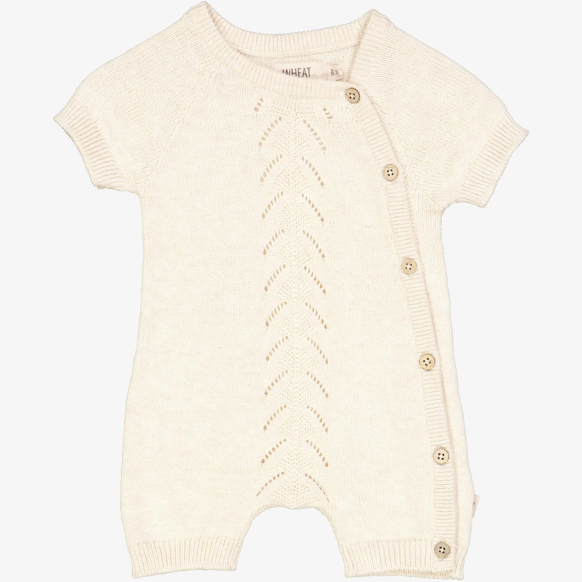 Knit Playsuit Alberta | Baby - cloud melange