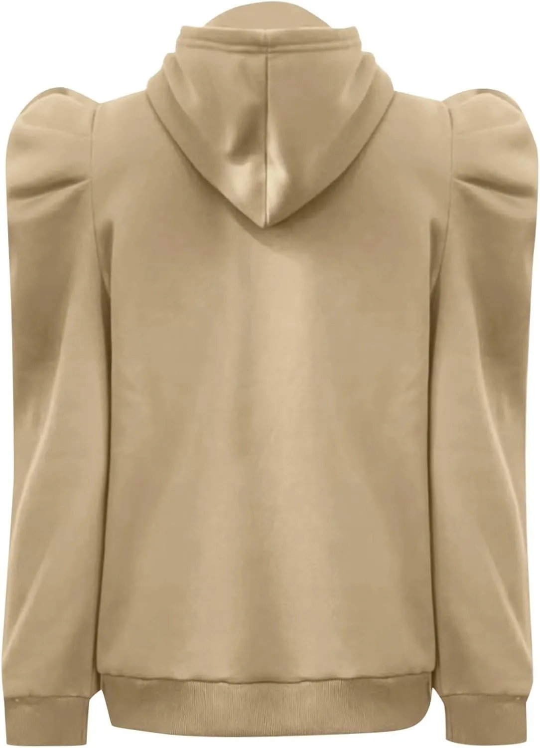 PTOLOCIF Hoodies for Women Fashion Tops Lightweight Drawstring Pullover Sweatshirts Long Sleeve Shirts Loose Fit Solid Blouse
