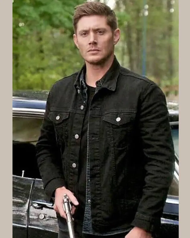 Supernatural Dean Winchester Black Trucker Jacket
