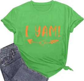 T Shirts for Women Plus Size, Womens Letter Graphic Print Tee T-Shirts Short Sleeve Tees Hide Belly Tunic Tops