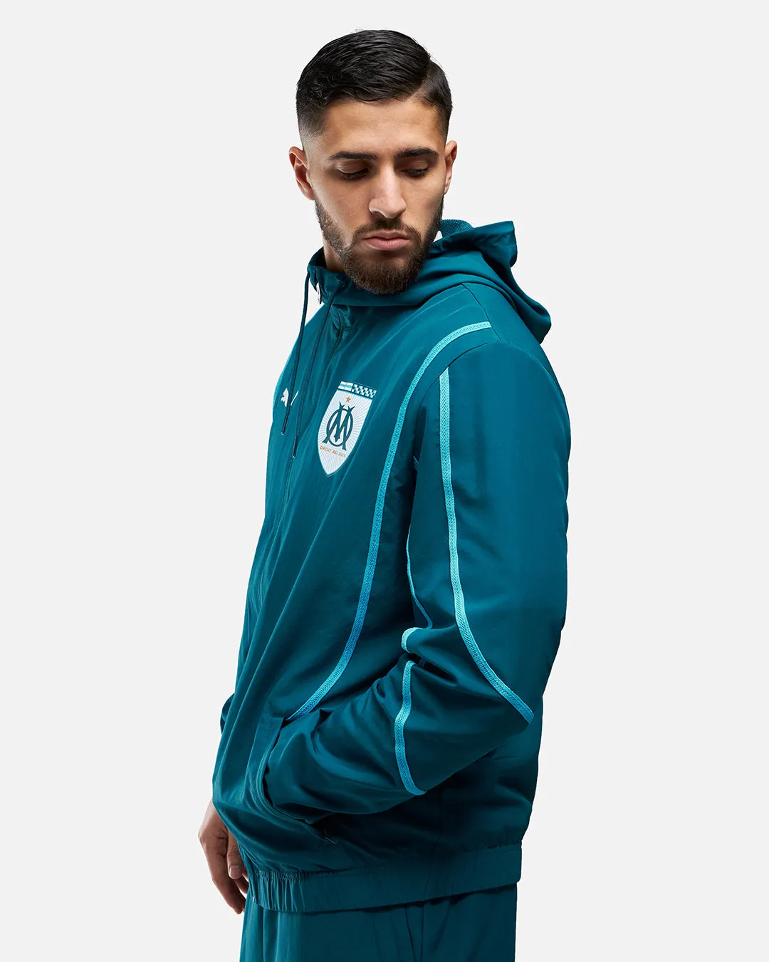 Veste de survêtement OM 2024/2025 - Bleu