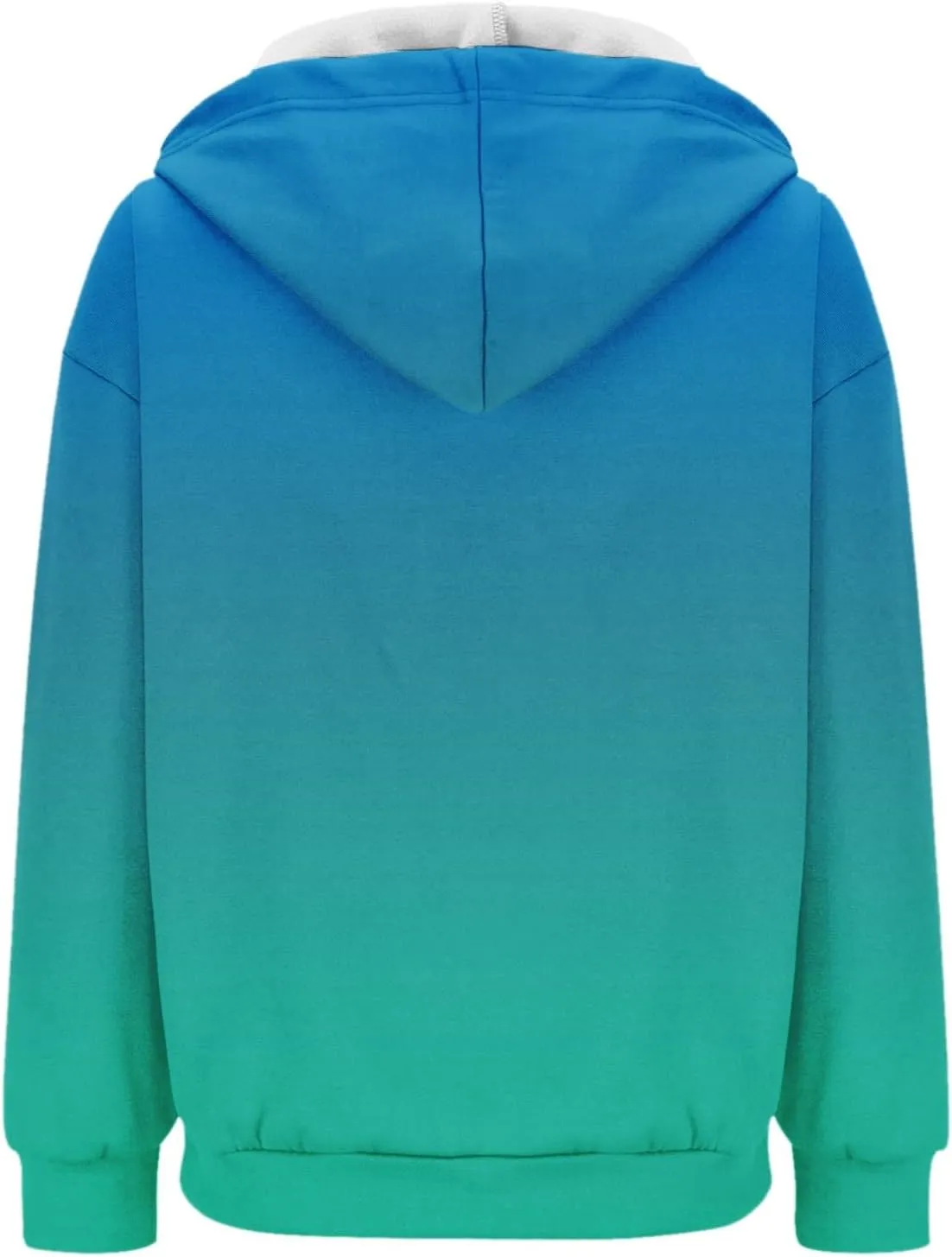 Womens Zip up Hoodies Long Sleeve Sweatshirt Autumn Winter Warm Drawstring Oversizeds Hooded Jackets Jumper Tops