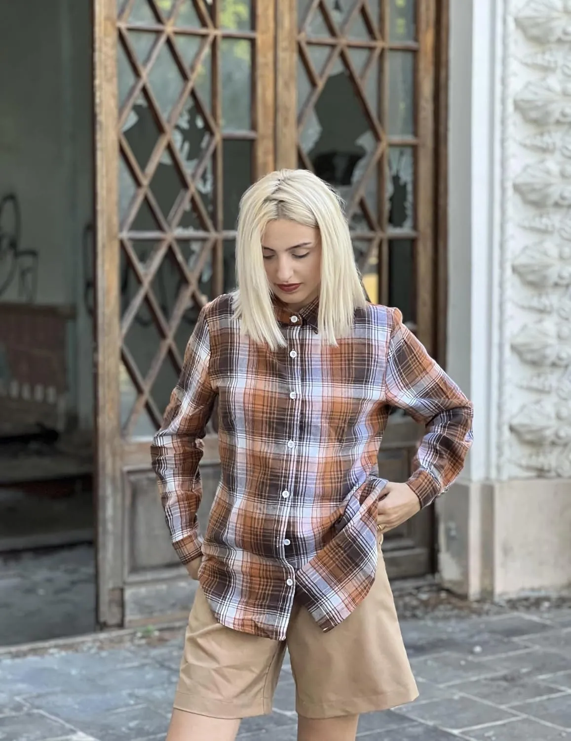 Zeagoo Flannel Shirt Women Button Down Long Sleeve Plaid Shirts Collared 2024 Casual Work Tops S-2Xl